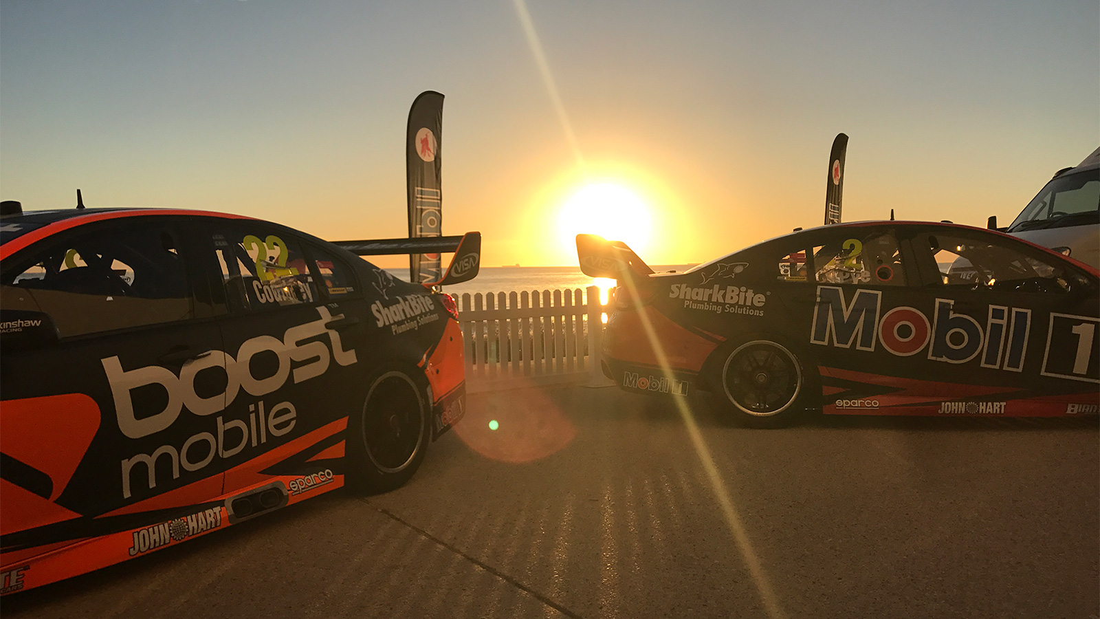 The cars looked amazing with the setting Perth sun.
