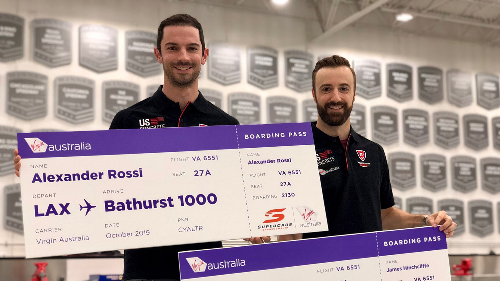 Internationals Rossi and Hinchcliffe to Tackle the Bathurst 1000