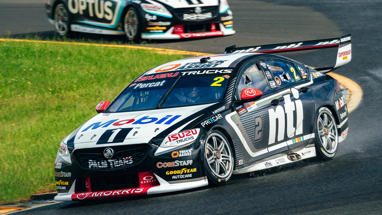 Nick Percat and Chaz Mostert in qualifying in Sydney.