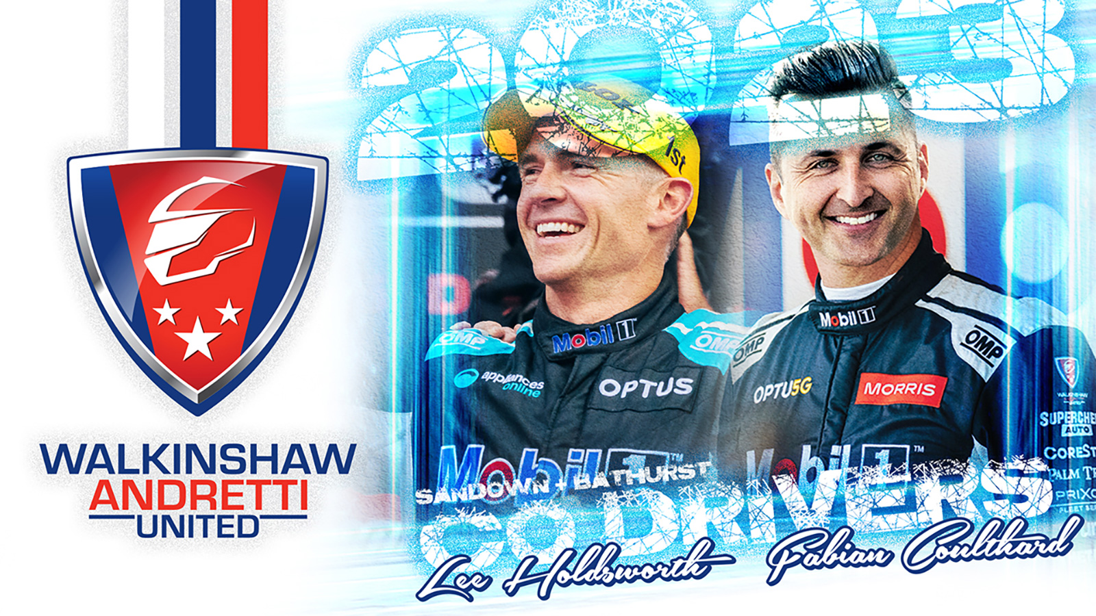Holdsworth will partner Mostert and Coulthard will partner Percat in 2023.