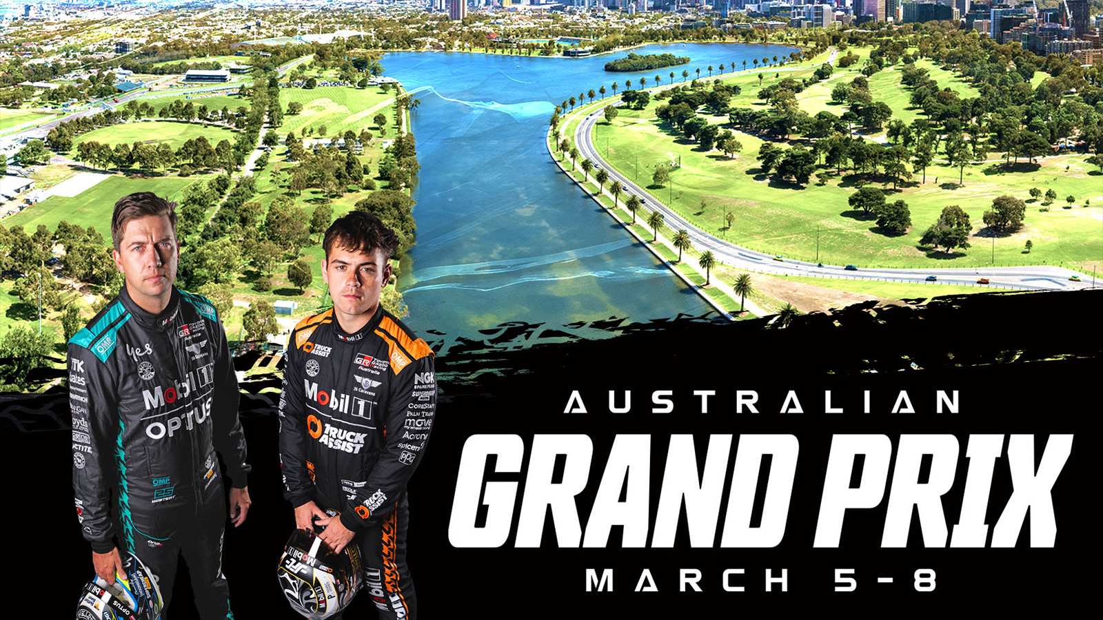 Chaz Mostert and Ryan Wood are ready to take on the streets of Albert Park.